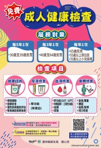 【職場健康宣導】成人預防保健服務升級，30歲開啟健康檢查新里程